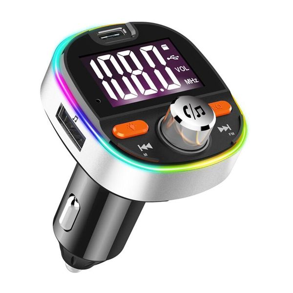 

bc53 bluetooth 5.0 car mp3 kit wireless fm transmitter handscalling a2dp music playing 5v 2.4a pd3.0 fast qc 3.0 car charger