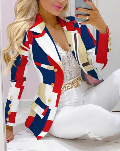 

women's two piece pants suit fashion office reverse collar double row bag and trousers leisure 2021 autumn, White