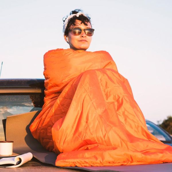 

portable outdoor sleeping bags zipper sleeping pouch travelling envelope camping hiking easy carrying portable parts