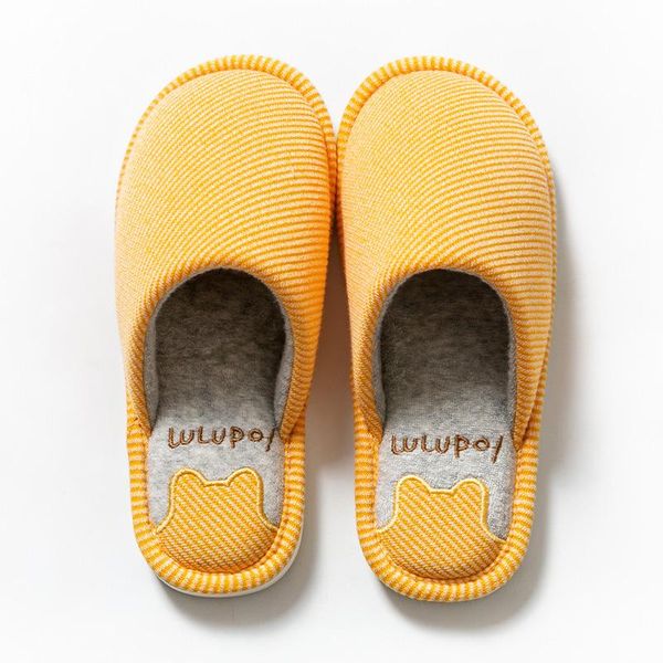 

slippers autumn home women soft warm cute solid color ladies indoor shoes for couples lover bedroom floor men plus size, Black