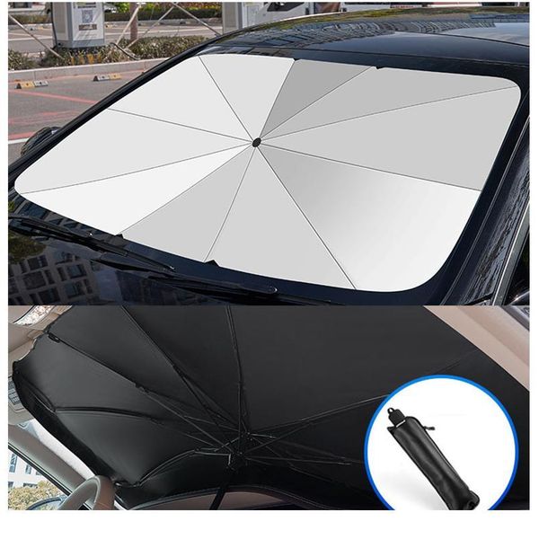 

dropshipping foldable sunshade parasol car sun umbrella visor car front windshield foldable uv blocking sun umbrella w qylsgc