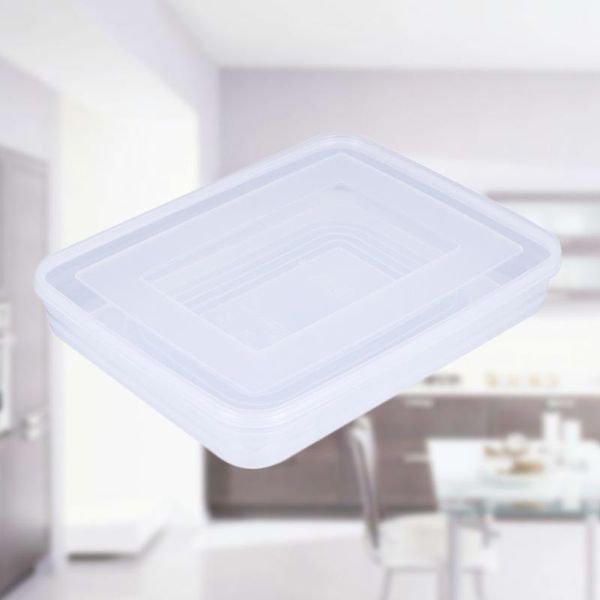 

storage bottles & jars 1pc box reusable dumpling transparent extra large with lids for home restaurant