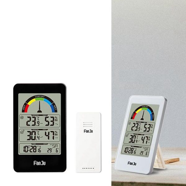 

wall clocks fanju digital hygrometer weather clock table watch