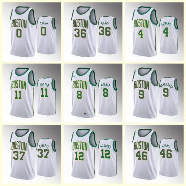 

men boston celtics jayson tatum kemba walker kyrie irving basketball jerseys any player pressing custom basketball jerseys, Black;red