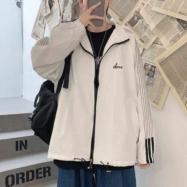 

yemi | jacket men's autumn korean young student fashion brand couple casual coat, Black;brown