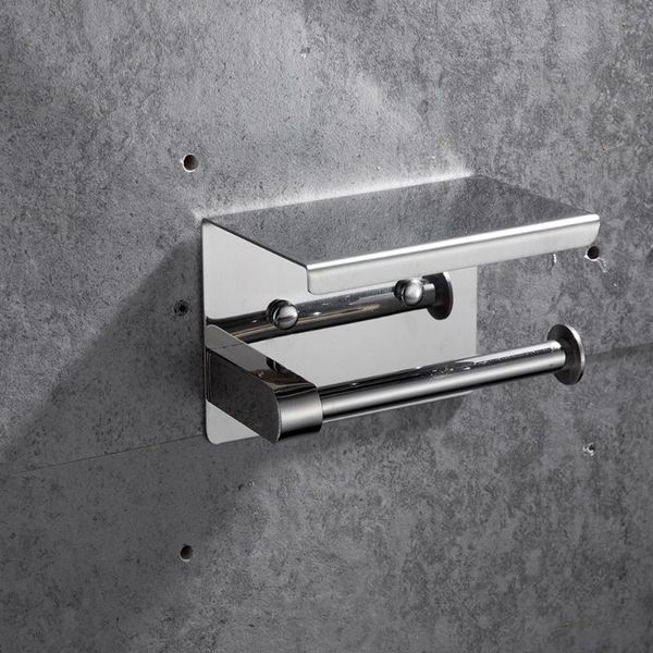 

toilet paper holders holder stand wall-mounted towel dispenser for bathroom lavatory roll stainless steel shelf organizer