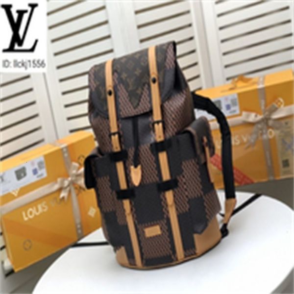 

backpacks bags m55461 patchwork plaid backpack women brand fashion women shows oxidized leather business designer totes messenger bags luxu, Red;black