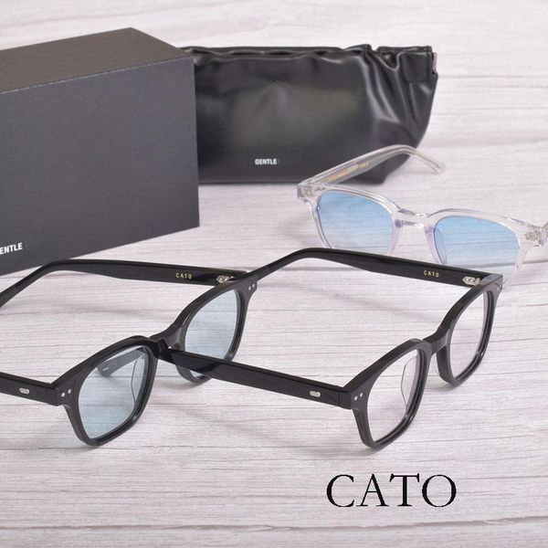 

fashion sunglasses frames 2021 korean brand gentle cato glasses women men reading myopia prescription eyeglasses with original packaging, Black