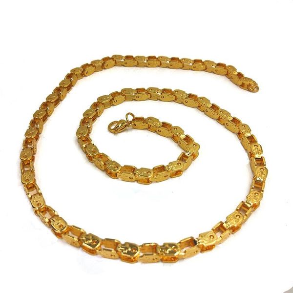 

chains mens gold necklace stainless steel long jewelry on the neck gifts male accessories 2021 hip hop luxury, Silver