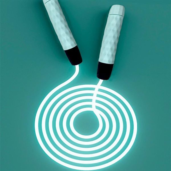 

jump ropes skipping adjustable night glowing rope luminous fitness home led slim exercise light body