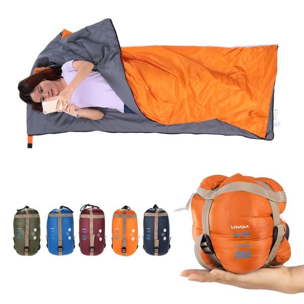 

lixada 190 * 75cm outdoor envelope sleeping bag camping travel hiking multifunction ultra-light sleeping bag 680g