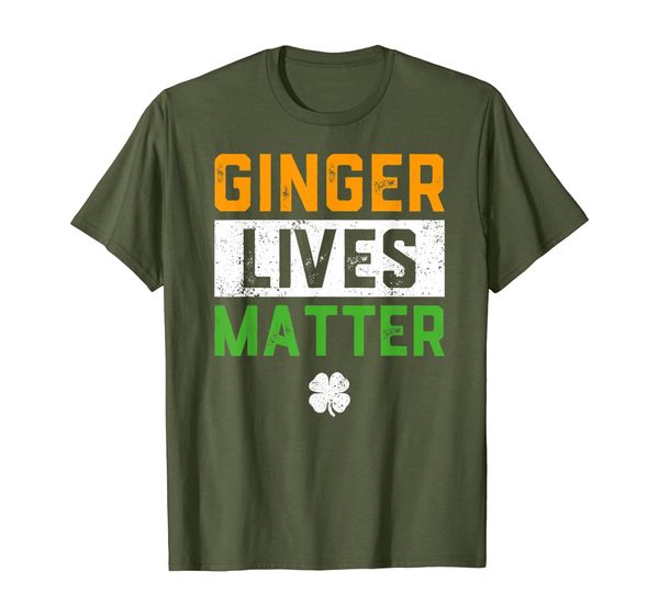 

ginger lives matter funny st patricks day t-shirt irish tee, White;black