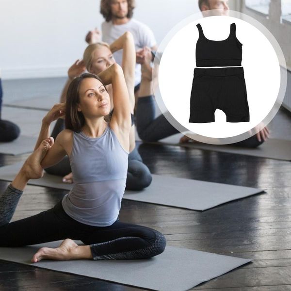 

yoga outfit 1 set comfortable outfits workout sports fitness vest short pants
