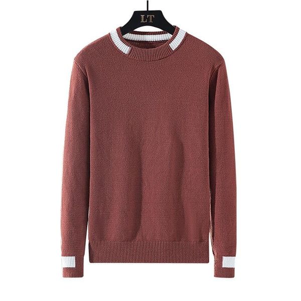 

men's sweaters long sleeve mens o-neck casual knitted clothes fashion male coats, White;black