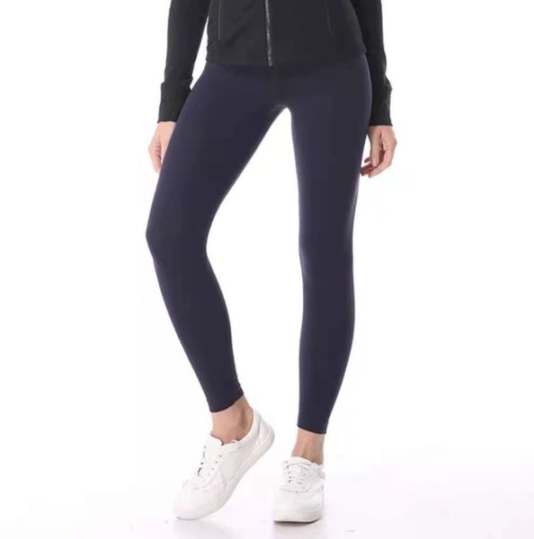 

new nude yoga pants women's buttock lifting without embarrassment line lu high waist fitness tight capris1458