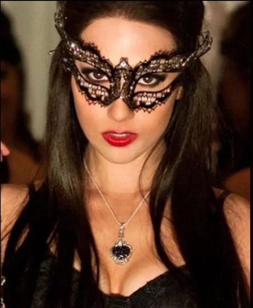 

party masks 2021 halloween carnival black diamond metal venetian mask