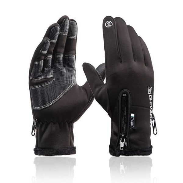 

ski gloves winter cold protection waterproof outdoor sports cycling warm fluff touch screen men and women