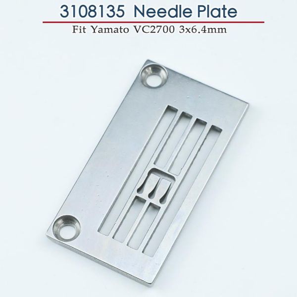 

sewing notions & tools 3108135 (3x6.4mm) throat plate fit yamato vc2700m vf2300 2400 industrial coverstitch machine parts flatlock needle, Black