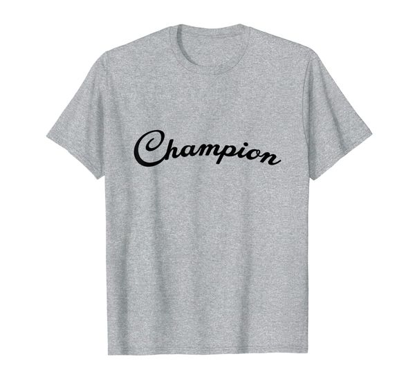 

champion classic jersey script cotton t-shirt, White;black