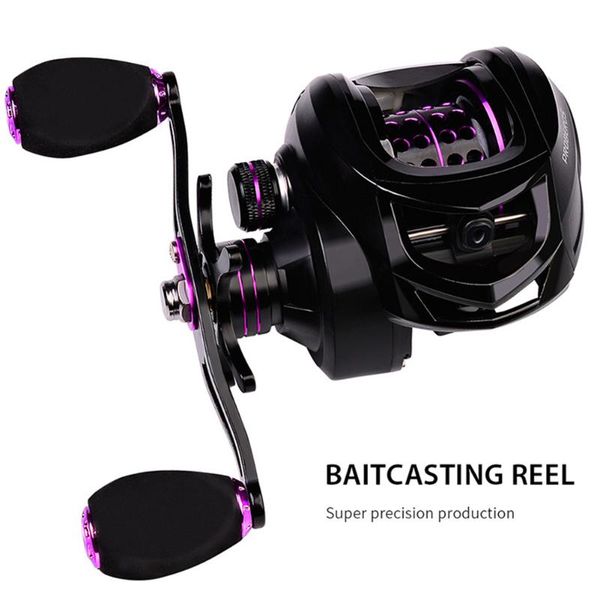 

baitcasting reels fishing reel 7.2:1 high speed ultralight metal spool bait casting 12 magnetic brake 10kg max drag wheel