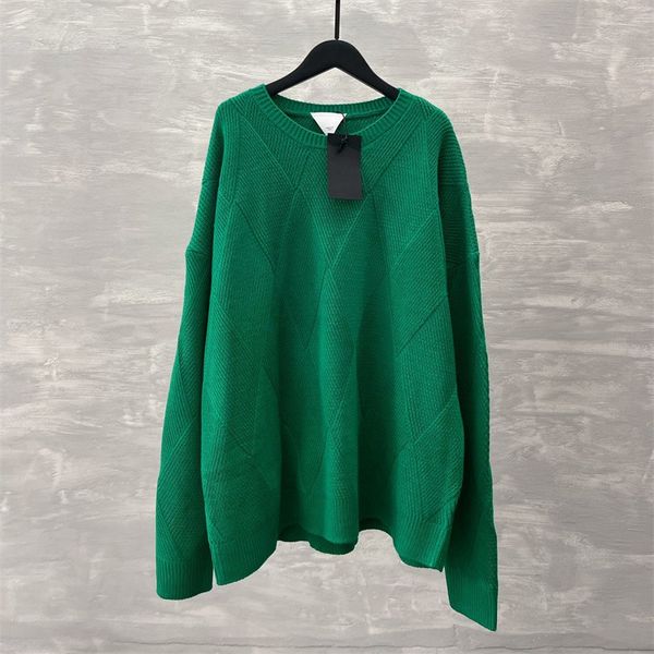 

brand sweatshirt designed fresh women's green ribbed sweater round neck kintted sweaters fair size fashion color 14404, White;black