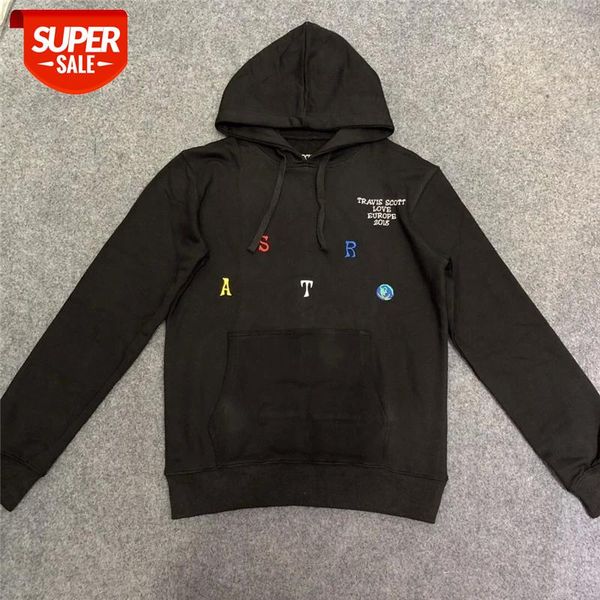 

2019 scott album letter embroidery women men hoodies sweatshirts men hoodie pullover #kp0q, Black