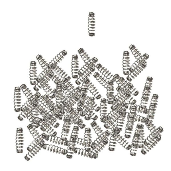 

100pcs fishhooks barbed hook spring stainless steel fishing weedless spring fishing tools