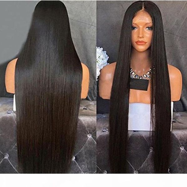 

black pink blonde heat resistant lace front wigs 28 30 inch long straight glueless synthetic lace front wigs for black women