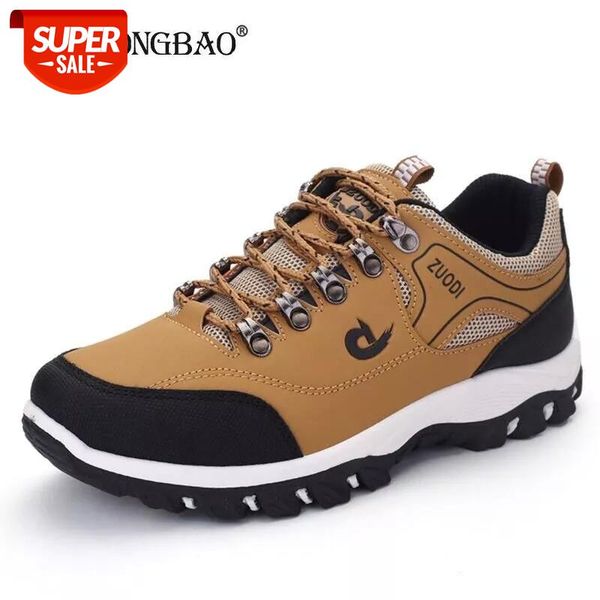 

2020 spring autumn breathable light men's shoes wearable hiking sneakers non-slip quality leather casual shoes big size 39-47 #tw0l