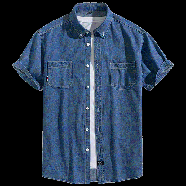 

men's casual shirts long sleeved denim shirt fashion regular fit comfortable male, White;black