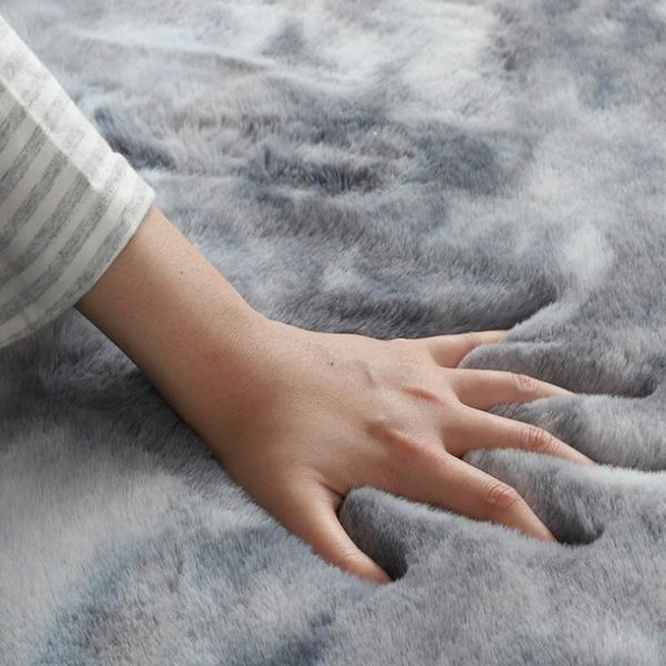 

carpets living room bedroom carpet nordic minimalist bedside coffee table imitation wool plush sofa cushion household soft mat