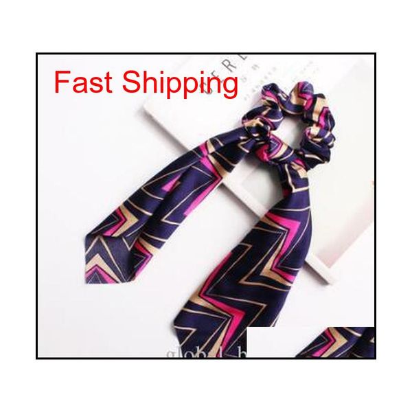 

scrunchie ponytail hairband uniform satin scarves retro printed headband business silk scarves ribbon headscarf ste qyldnj new_dhbest, Silver