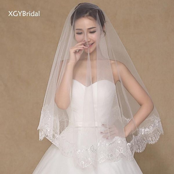 

bridal veils 1.5m wedding real s arrival sell white lace eage polyester with comb for marriage accessories, Black