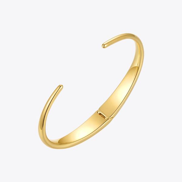 

bangle enfashion goth horn bracelet for women gold color simple bangles 2021 fashion jewelry birthday gift pulseras mujer b212242, Black
