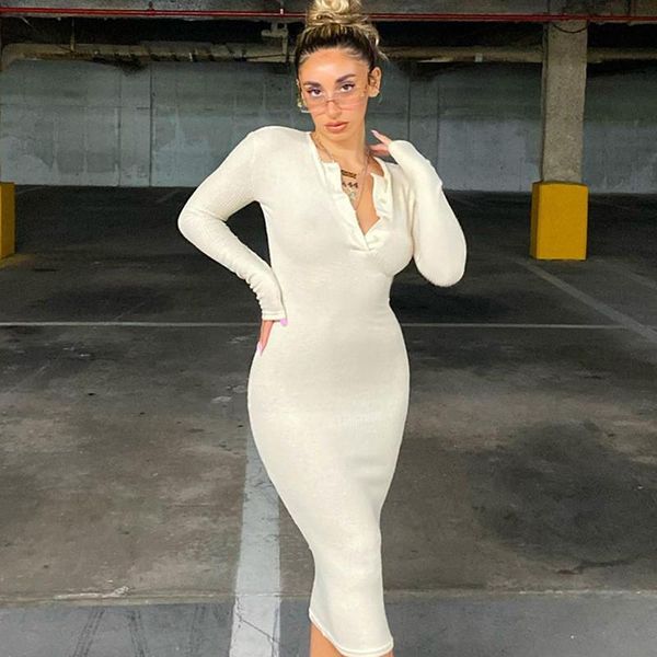 

casual dresses dress summer white bodycon fairy women long sleeve kawaii vintage y2k party midi korean style ladies 2021 vestidos, Black;gray