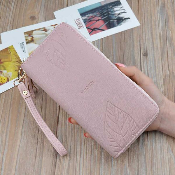 

salesaleportfolio on on women's long rits box korean version 2021 new clutch bag accounts map mrs. portemonnee telephone tas, Red;black