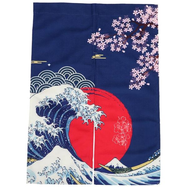 

curtain & drapes 1pc stylish toilet pretty bathroom practical hanging (blue)