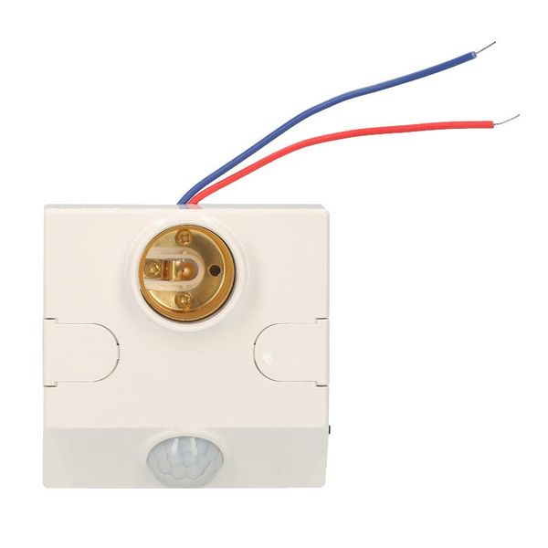 

smart home control pir motion sensor lampholder e27 live line zero wired activated led lamp base delay time body induction detector