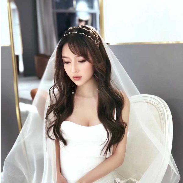 

hair clips & barrettes fashion gold metal leaves hairband for women sweet wedding accessories tiara elegant girls headband headwear jewelry, Golden;silver