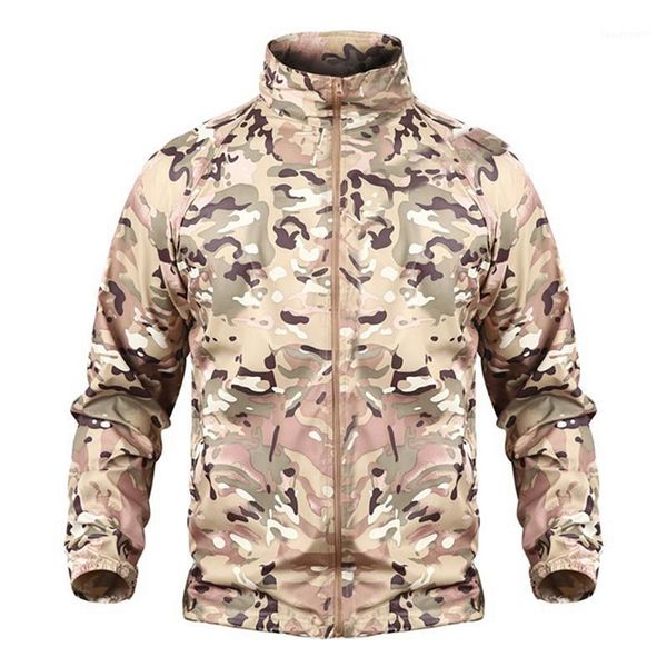 

men's trench coats spring camouflage fleece jacket waterproof clothes military male windbreakers casual outdoors zip up, Tan;black