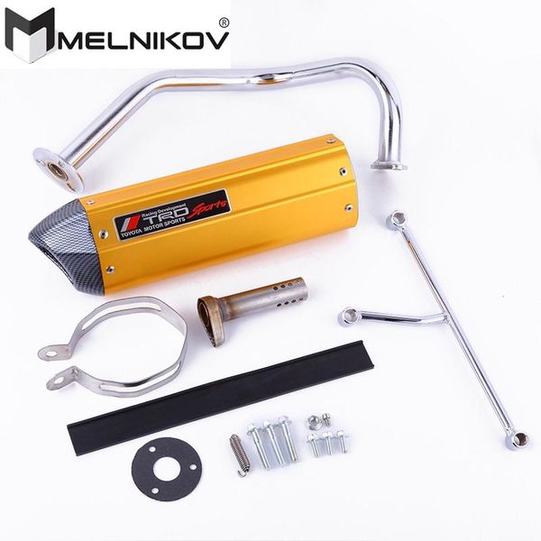 

motorcycle exhaust system scooter muffler escape full slip on for riva btc znaua