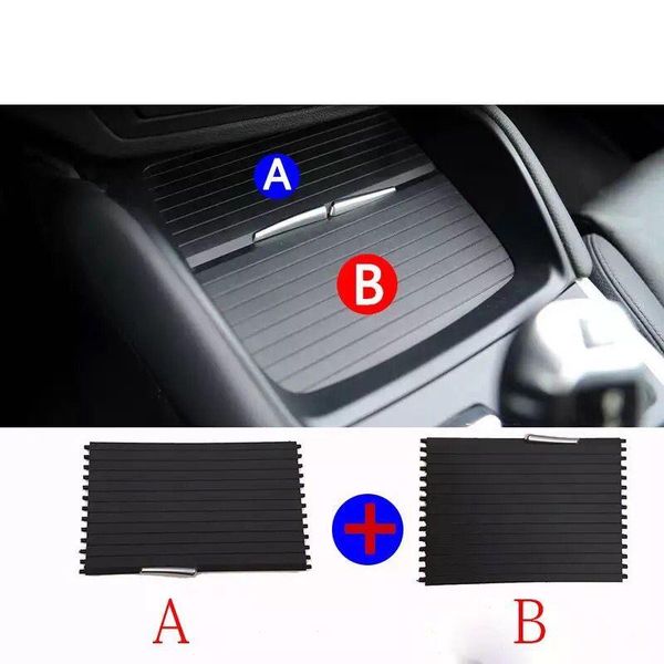 

anti-slip mats car center console cover slide roller blind mounts drinks holders for x5 e70 x6 e71 2008-2014 water cup rack styling