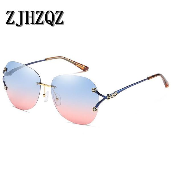 

fashion lens glasses retro shades flower ladies zjhzqz sunglasses sun moqhw mirrors rimless purple red womens gradient polarized mtidd, White;black