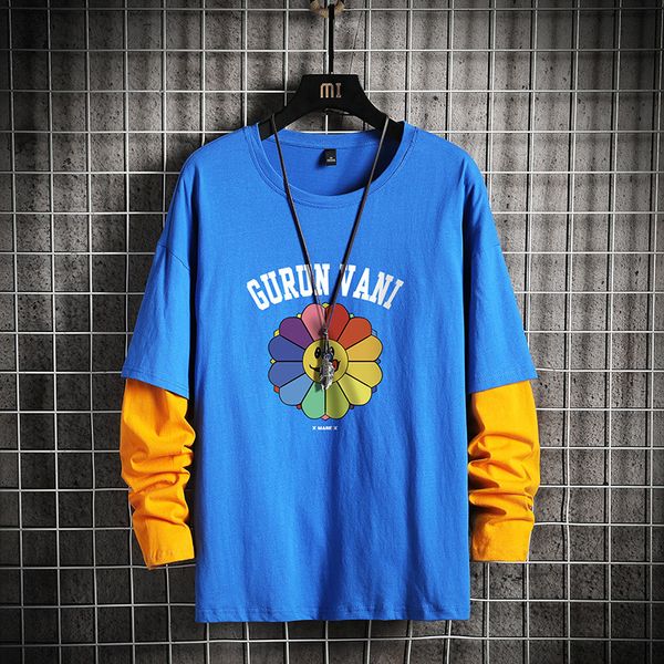 

2021 letter printed sweatshirt men new high street hoodie mens fashion patchwork sweatshirts with pocket male o-neck casual gxt3, Black