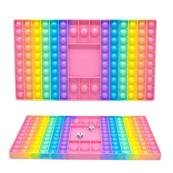 

double chessboard rodent killing pioneer pop it competitive silicone board game children's mathematical mental arithmetic toy