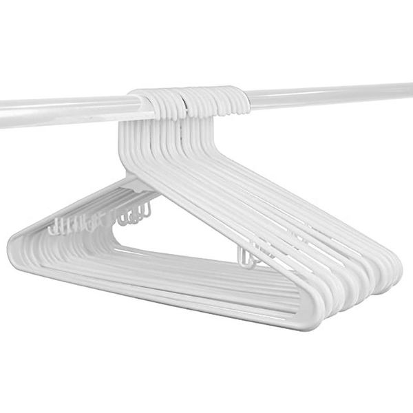

hangers & racks simple and luxurious sticks of 50 standard high-grade plastic white