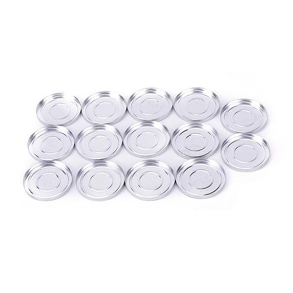 

storage bottles & jars 10pcs makeup tool 36.5mm cosmetic empty aluminum cases pans for eyeshadow eye shadow container palette case