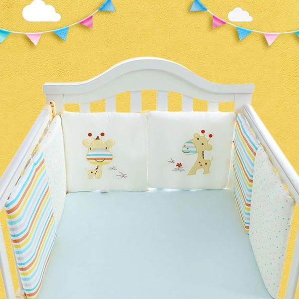

bedding sets 6pcs baby bed thicken bumpers for infant borns crib around cushion children cot protector safe room decoration