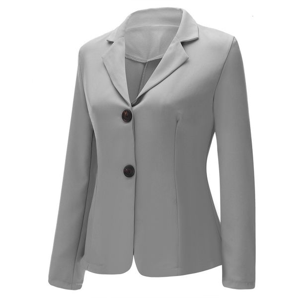 

women dames solid turn down kraag lange mouwen jas parka upper clothing y731, Black;brown