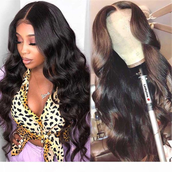 

180 density 28 inch body wave wig hd transparent lace frontal wig wavy lace front human hair wigs remy t part brazilian wigs, Black;brown